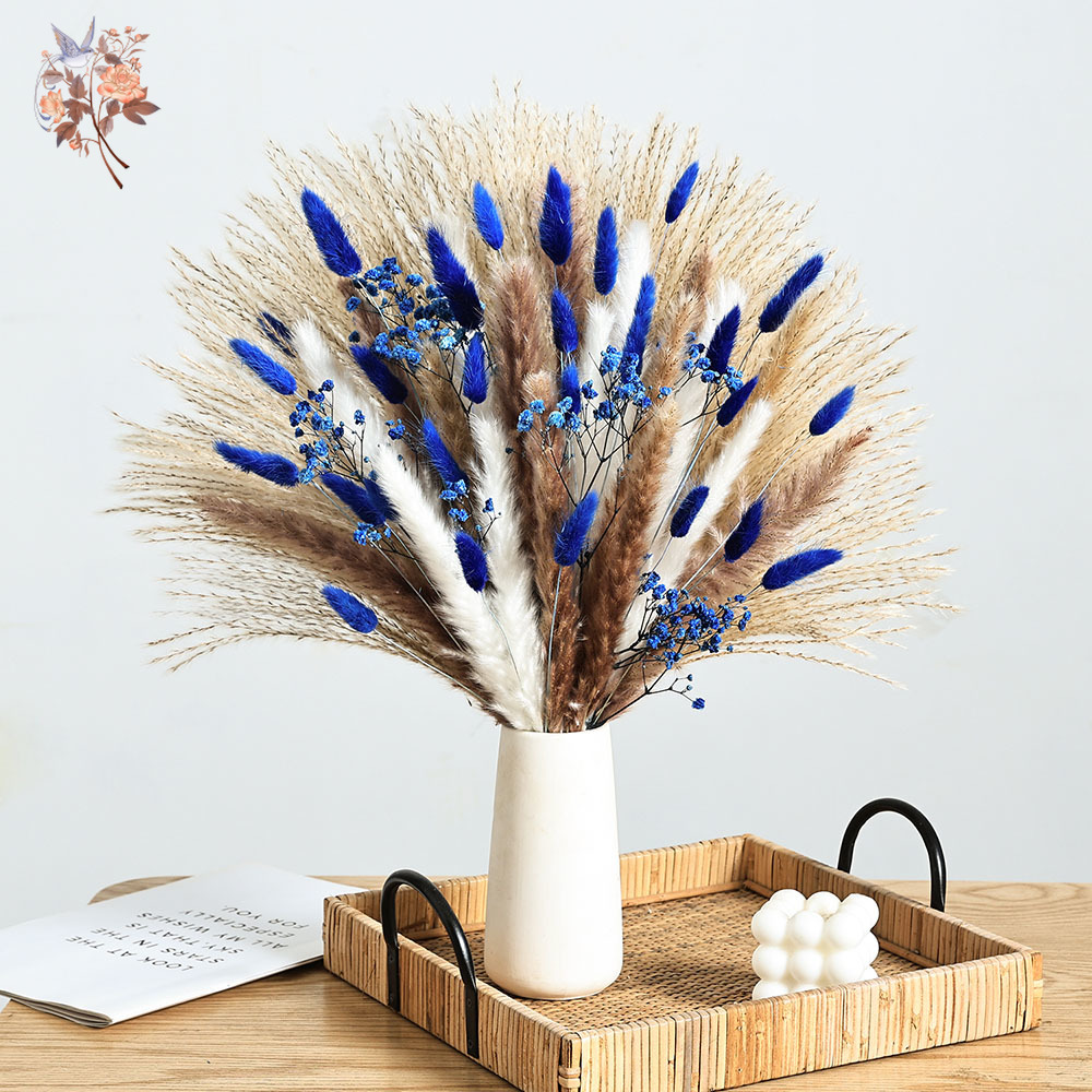 Interior Design Home Decor - 70 Kök Mavi Kabarık Tavşan Kuyruğu