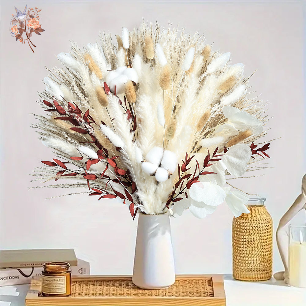 Dried Pampas Bundle - 70 adet Kurutulmuş Pampas Çiçek Buketi