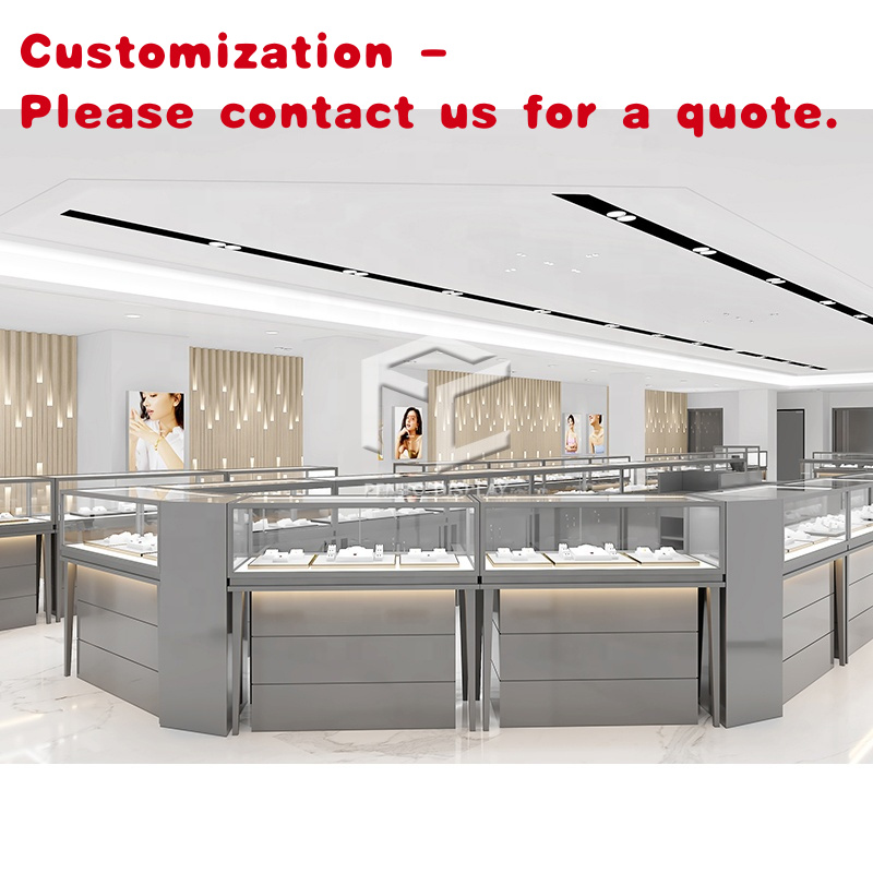 Interior Design Retail - Özel Tasarım Mücevher Vitrini Perakende Mağazası