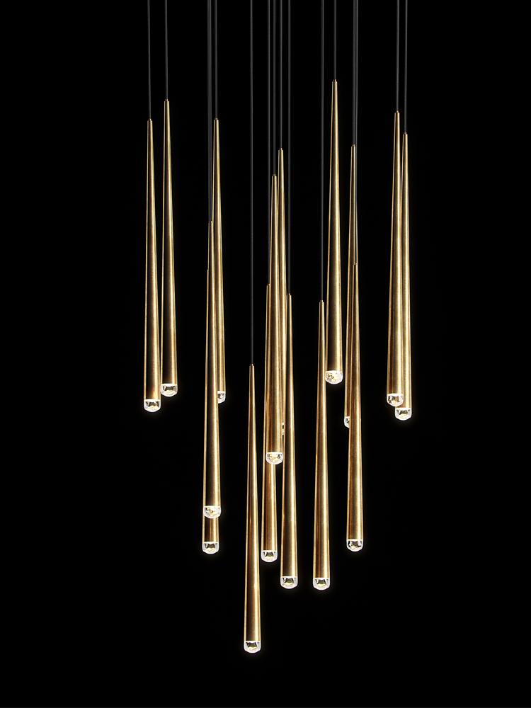 Interior Design Hall - Konik uzun avize LED İskandinav avize