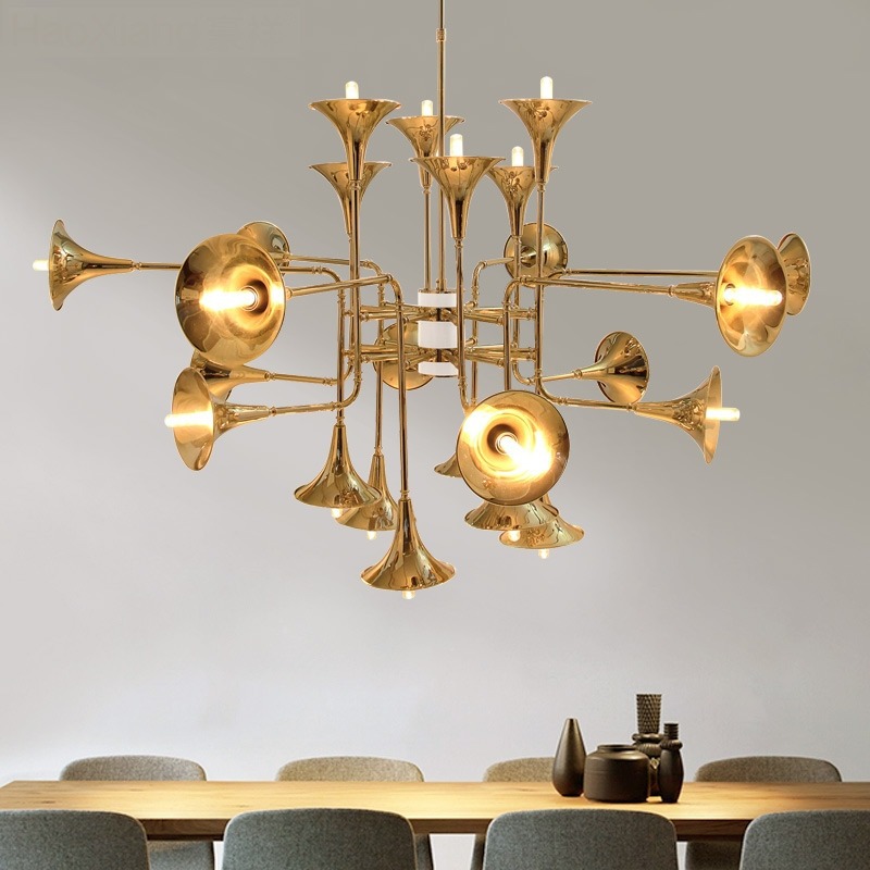 Interior Design Hall - İskandinav Trompet Sarkıt Mutfak Restoran Kurulu