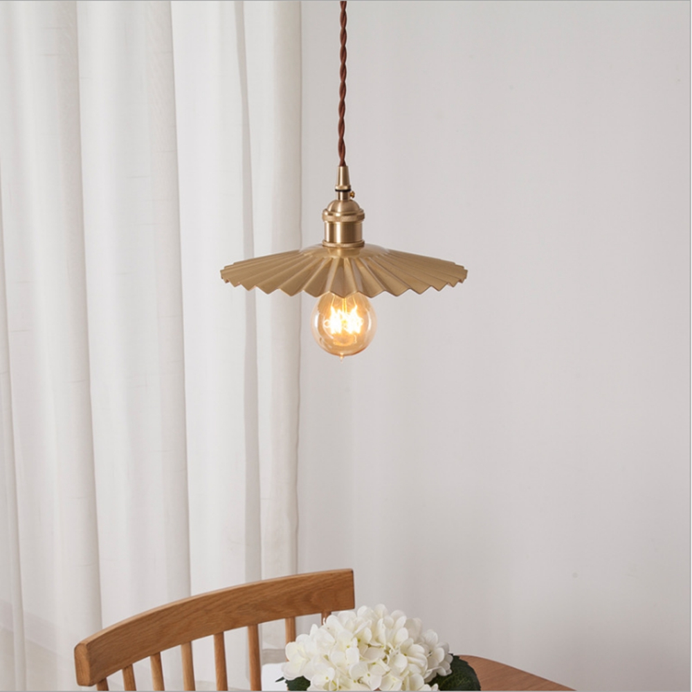 Interior Design Hall - Japon tasarımcı sarkıt lamba altın rengi