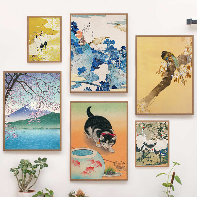 Interior Design Home Decor - Japon Katsushika Hokusai tuval boyama duvar