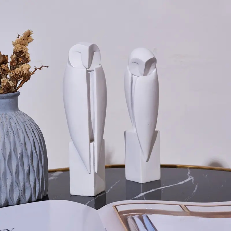 Interior Design Home Decor - Minimalist Owll heykeli heykel hayvan dekoratif
