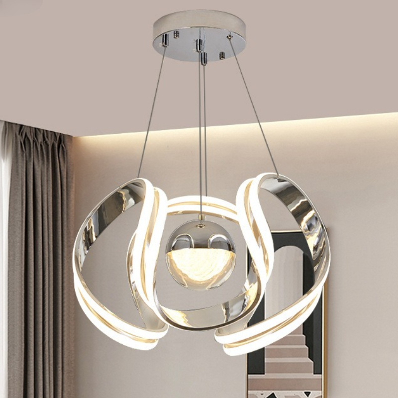 Interior Design Hall - İskandinav Işık Lüks Tarzı Oturma Odası/Yemek
