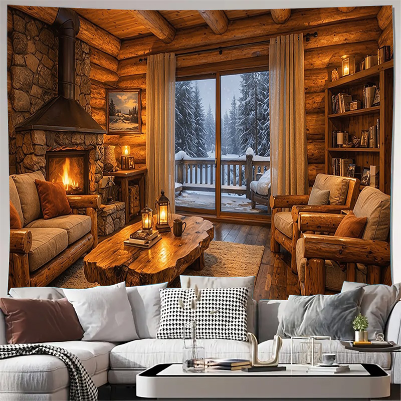 Rahat Ahşap Kulübe Şöminesi İç - Interior Design Home Decor incelemesi ve fiyatı