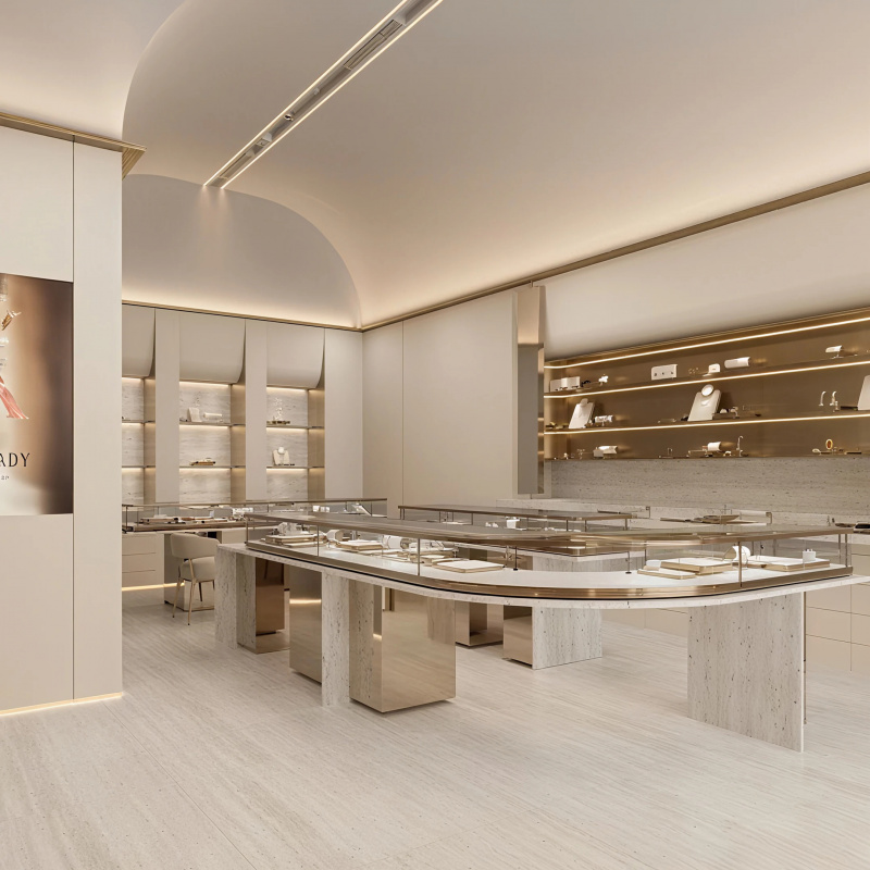 Özel Tasarım Lüks Mücevher Mağ - Interior Design Retail incelemesi ve fiyatı