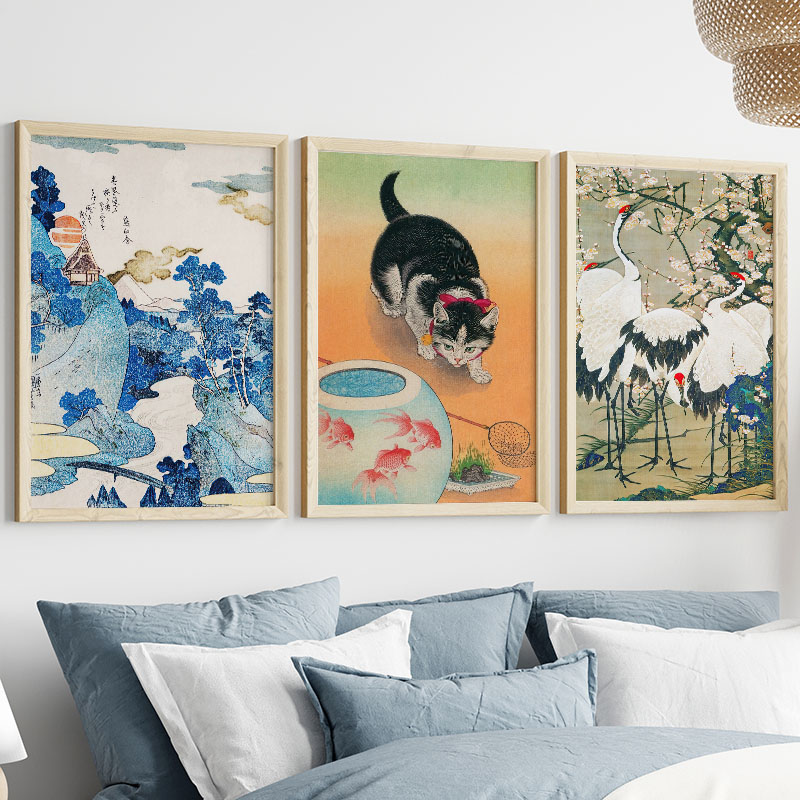 Japon Katsushika Hokusai tuval - Interior Design Home Decor incelemesi ve fiyatı