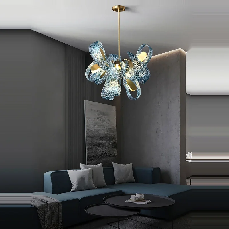Modern Lüks Heykel Cam Mavi Ku - Interior Design Hall incelemesi ve fiyatı