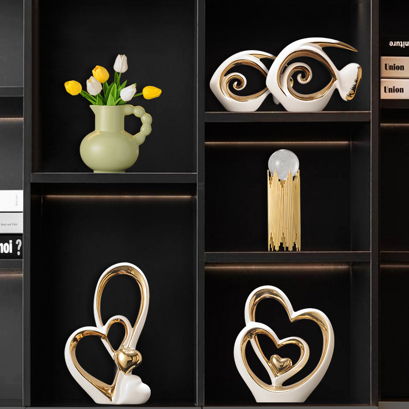 Altın Hollow seramik el sanatl - Interior Design Home Decor incelemesi ve fiyatı